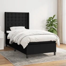 Boxspringbett mit schwarzer Stoffmatratze 90x200 cm von vidaXL, Betten und Lattenroste - Ref: Foro24-3131723, Preis: 352,74 €...