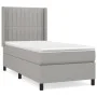 Cama box spring con colchón tela gris claro 90x190 cm de vidaXL, Camas y somieres - Ref: Foro24-3131553, Precio: 316,31 €, De...