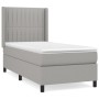 Cama box spring con colchón tela gris claro 90x190 cm de vidaXL, Camas y somieres - Ref: Foro24-3131553, Precio: 325,22 €, De...