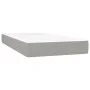 Cama box spring con colchón tela gris claro 90x190 cm de vidaXL, Camas y somieres - Ref: Foro24-3131553, Precio: 316,31 €, De...
