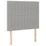 Cama box spring con colchón tela gris claro 90x190 cm de vidaXL, Camas y somieres - Ref: Foro24-3131553, Precio: 316,31 €, De...