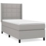 Cama box spring con colchón tela gris claro 90x190 cm de vidaXL, Camas y somieres - Ref: Foro24-3131393, Precio: 326,78 €, De...
