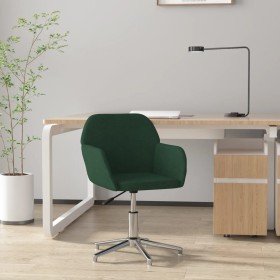 Silla de oficina giratoria de tela verde oscuro en Sillas de oficina | Comprar online en Foru.es