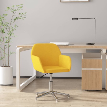 Silla de oficina giratoria de tela amarillo claro en Sillas de oficina | Comprar online en Foru.es