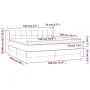 Box spring bed with light gray velvet mattress 180x200 cm by vidaXL, Beds and slatted bases - Ref: Foro24-3130973, Price: 524...