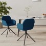 Sillas de comedor giratorias 2 uds terciopelo azul en Sillas de comedor | Comprar online en Foru.es