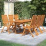 Juego de comedor de jardín 7 piezas madera maciza de acacia de vidaXL, Conjuntos de jardín - Ref: Foro24-3079638, Precio: 705...