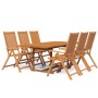 Juego de comedor de jardín 7 piezas madera maciza de acacia de vidaXL, Conjuntos de jardín - Ref: Foro24-3079638, Precio: 705...