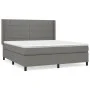 Box spring bed with dark gray fabric mattress 180x200 cm by vidaXL, Beds and slatted bases - Ref: Foro24-3131450, Price: 628,...