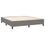 Box spring bed with dark gray fabric mattress 180x200 cm by vidaXL, Beds and slatted bases - Ref: Foro24-3131450, Price: 628,...