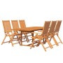 Juego de comedor de jardín 7 piezas madera maciza de acacia de vidaXL, Conjuntos de jardín - Ref: Foro24-3079638, Precio: 705...
