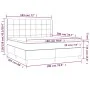 Box spring bed with dark gray fabric mattress 180x200 cm by vidaXL, Beds and slatted bases - Ref: Foro24-3131450, Price: 628,...