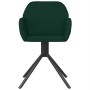Sillas de comedor giratorias 2 unidades terciopelo verde oscuro en Sillas de comedor | Comprar online en Foru.es