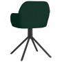 Sillas de comedor giratorias 2 unidades terciopelo verde oscuro en Sillas de comedor | Comprar online en Foru.es