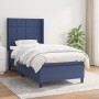 Cama box spring con colchón tela azul 90x200 cm de vidaXL, Camas y somieres - Ref: Foro24-3131407, Precio: 346,06 €, Descuent...