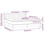 Cama box spring con colchón terciopelo gris oscuro 160x200 cm de vidaXL, Camas y somieres - Ref: Foro24-3131088, Precio: 491,...