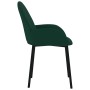 Sillas de comedor 2 unidades terciopelo verde oscuro en Sillas de comedor | Comprar online en Foru.es