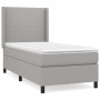 Cama box spring con colchón tela gris claro 90x190 cm de vidaXL, Camas y somieres - Ref: Foro24-3131233, Precio: 326,11 €, De...