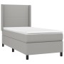 Cama box spring con colchón tela gris claro 90x190 cm de vidaXL, Camas y somieres - Ref: Foro24-3131233, Precio: 326,11 €, De...