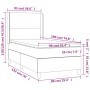 Cama box spring con colchón tela gris claro 90x190 cm de vidaXL, Camas y somieres - Ref: Foro24-3131233, Precio: 326,11 €, De...