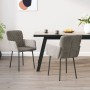 Sillas de comedor 2 unidades terciopelo gris claro en Sillas de comedor | Comprar online en Foru.es