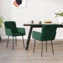 Sillas de comedor 2 unidades terciopelo verde oscuro en Sillas de comedor | Comprar online en Foru.es