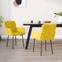 Sillas de comedor 2 unidades terciopelo amarillo en Sillas de comedor | Comprar online en Foru.es