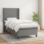 Cama box spring con colchón tela gris oscuro 100x200 cm de vidaXL, Camas y somieres - Ref: Foro24-3131250, Precio: 376,04 €, ...