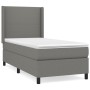 Cama box spring con colchón tela gris oscuro 100x200 cm de vidaXL, Camas y somieres - Ref: Foro24-3131250, Precio: 376,04 €, ...
