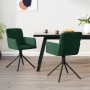 Sillas de comedor giratorias 2 unidades terciopelo verde oscuro en Sillas de comedor | Comprar online en Foru.es