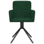 Sillas de comedor giratorias 2 unidades terciopelo verde oscuro en Sillas de comedor | Comprar online en Foru.es