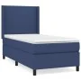 Box spring bed with blue fabric mattress 100x200 cm by vidaXL, Beds and slatted bases - Ref: Foro24-3131255, Price: 362,15 €,...