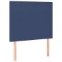 Box spring bed with blue fabric mattress 100x200 cm by vidaXL, Beds and slatted bases - Ref: Foro24-3131255, Price: 362,15 €,...