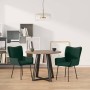 Sillas de comedor 2 unidades terciopelo verde oscuro en Sillas de comedor | Comprar online en Foru.es
