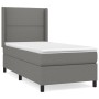 Cama box spring con colchón tela gris oscuro 80x200 cm de vidaXL, Camas y somieres - Ref: Foro24-3131306, Precio: 325,83 €, D...