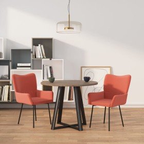 Sillas de comedor 2 unidades terciopelo rosa en Sillas de comedor | Comprar online en Foru.es