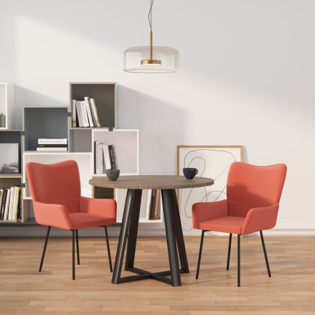 Sillas de comedor 2 unidades terciopelo rosa en Sillas de comedor | Comprar online en Foru.es