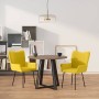 Sillas de comedor 2 unidades terciopelo amarillo en Sillas de comedor | Comprar online en Foru.es