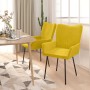 Sillas de comedor 2 unidades terciopelo amarillo en Sillas de comedor | Comprar online en Foru.es