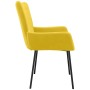 Sillas de comedor 2 unidades terciopelo amarillo en Sillas de comedor | Comprar online en Foru.es