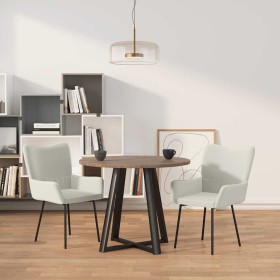 Sillas de comedor 2 unidades terciopelo crema en Sillas de comedor | Comprar online en Foru.es