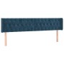 Cama box spring con colchón terciopelo azul oscuro 180x200 cm de vidaXL, Camas y somieres - Ref: Foro24-3131157, Precio: 603,...