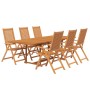 Juego de comedor de jardín 7 piezas madera maciza de acacia de vidaXL, Conjuntos de jardín - Ref: Foro24-3079641, Precio: 731...