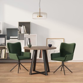 Sillas de comedor giratorias 2 unidades terciopelo verde oscuro en Sillas de comedor | Comprar online en Foru.es
