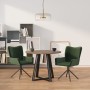 Sillas de comedor giratorias 2 unidades terciopelo verde oscuro en Sillas de comedor | Comprar online en Foru.es