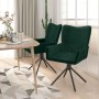Sillas de comedor giratorias 2 unidades terciopelo verde oscuro en Sillas de comedor | Comprar online en Foru.es