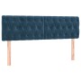 Cama box spring con colchón terciopelo azul oscuro 140x200 cm de vidaXL, Camas y somieres - Ref: Foro24-3131145, Precio: 464,...