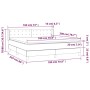 Cama box spring con colchón terciopelo gris claro 180x200 cm de vidaXL, Camas y somieres - Ref: Foro24-3131213, Precio: 530,6...