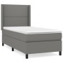 Cama box spring con colchón tela gris oscuro 100x200 cm de vidaXL, Camas y somieres - Ref: Foro24-3131330, Precio: 360,06 €, ...