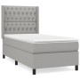 Cama box spring con colchón tela gris claro 90x200 cm de vidaXL, Camas y somieres - Ref: Foro24-3131641, Precio: 352,64 €, De...